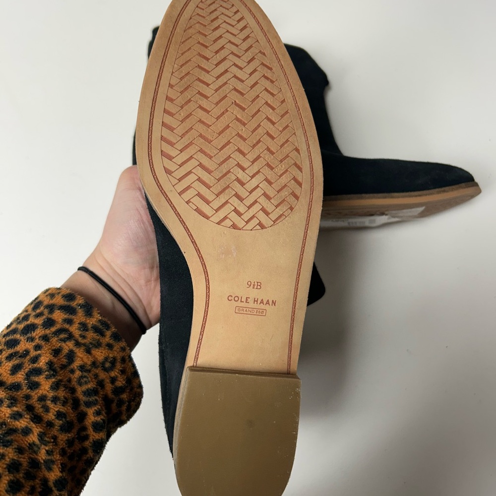 Cole Haan Black Suede Boots - Picture 3 of 6